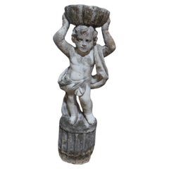 Antique Cherub Bird Bath