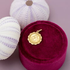 Cherub - Protecting Angel - good luck charm - Floral angel pendant