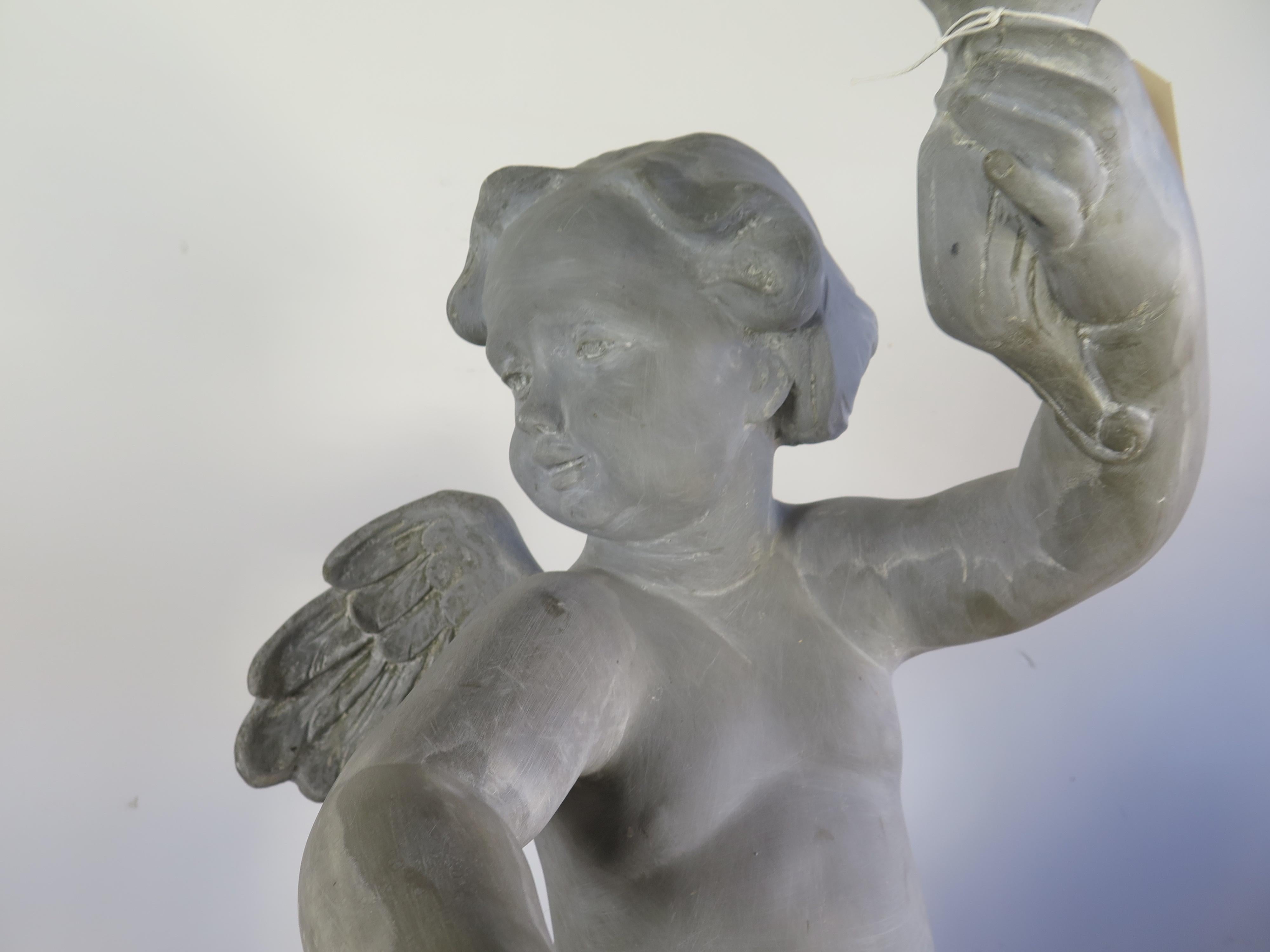 Cherub Statue In Good Condition For Sale In Bridgehampton, NY