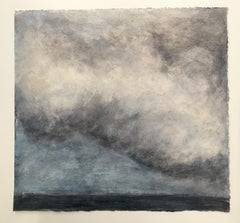 "Wolken- und Wasserstudie 2", Contemporary, Abstrakt, Landschaft, Acrylmalerei
