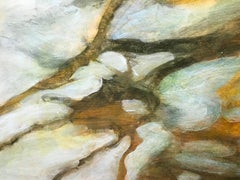 « Fall Reflections 2 », abstrait, automne, paysage, peinture acrylique, 2018