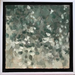 "Painterly Impulse 11", Zeitgenössisch, Abstrakt, Grau, Grün, Acrylgemälde