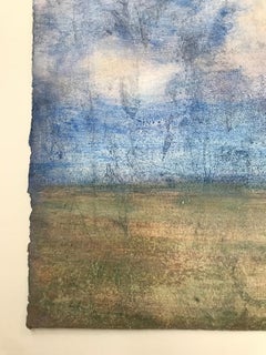 "Sky and Horizon Study", Contemporary, Abstract, Landscape, Acrylic Painting