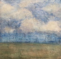 "Sky and Horizon Study", zeitgenössische, abstrakte, Landschaft, Acrylmalerei