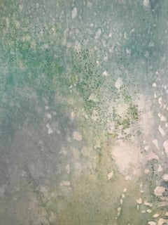 " Spirit Map 1 ", contemporain, abstrait, bleu, vert, peinture acrylique, 2018.