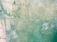 "Spirit Map 2", contemporain, abstrait, bleu, vert, peinture acrylique, 2018.