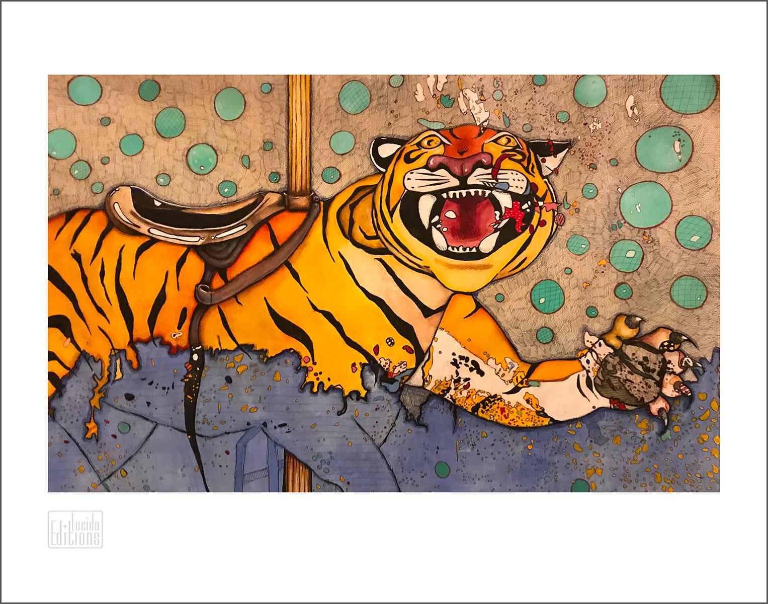 Animal Print de Cheryl Gross - Tigre de carrusel