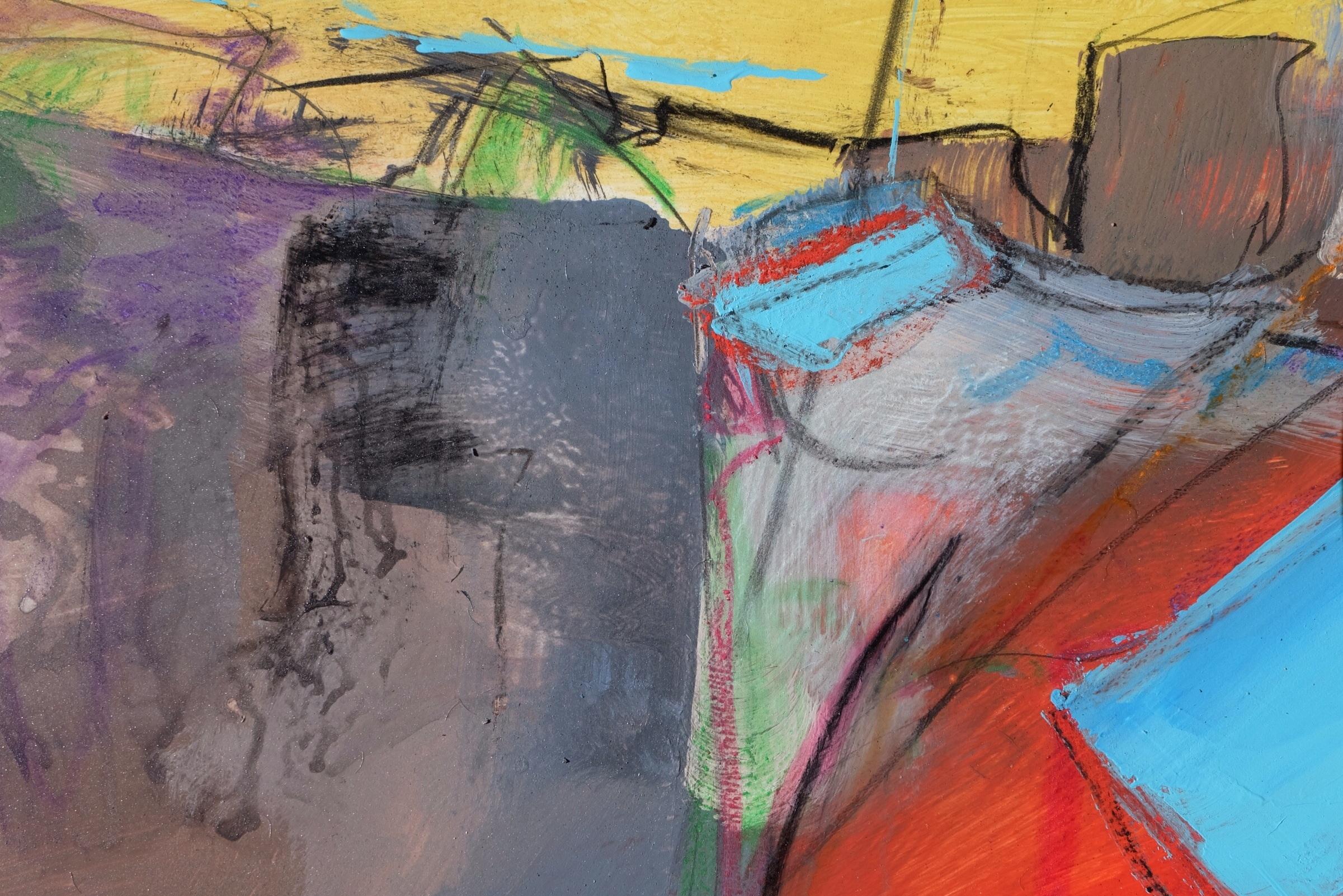 Island Formations, Pittura, Acrilico su carta - Painting Astratto di Cheryl Johnson