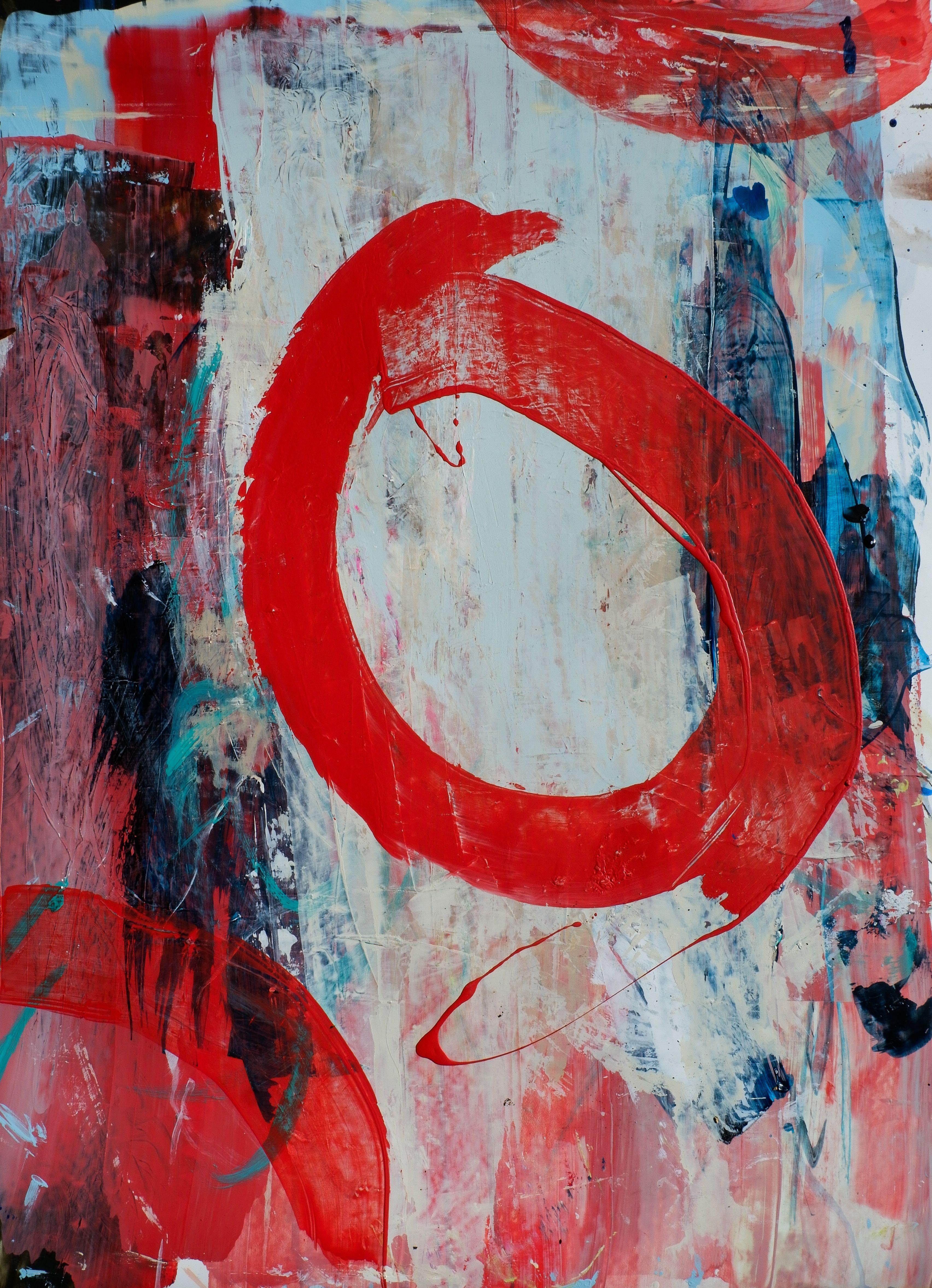 Cheryl Johnson Abstract Painting - OH MY, Painting, Acrylic on Paper