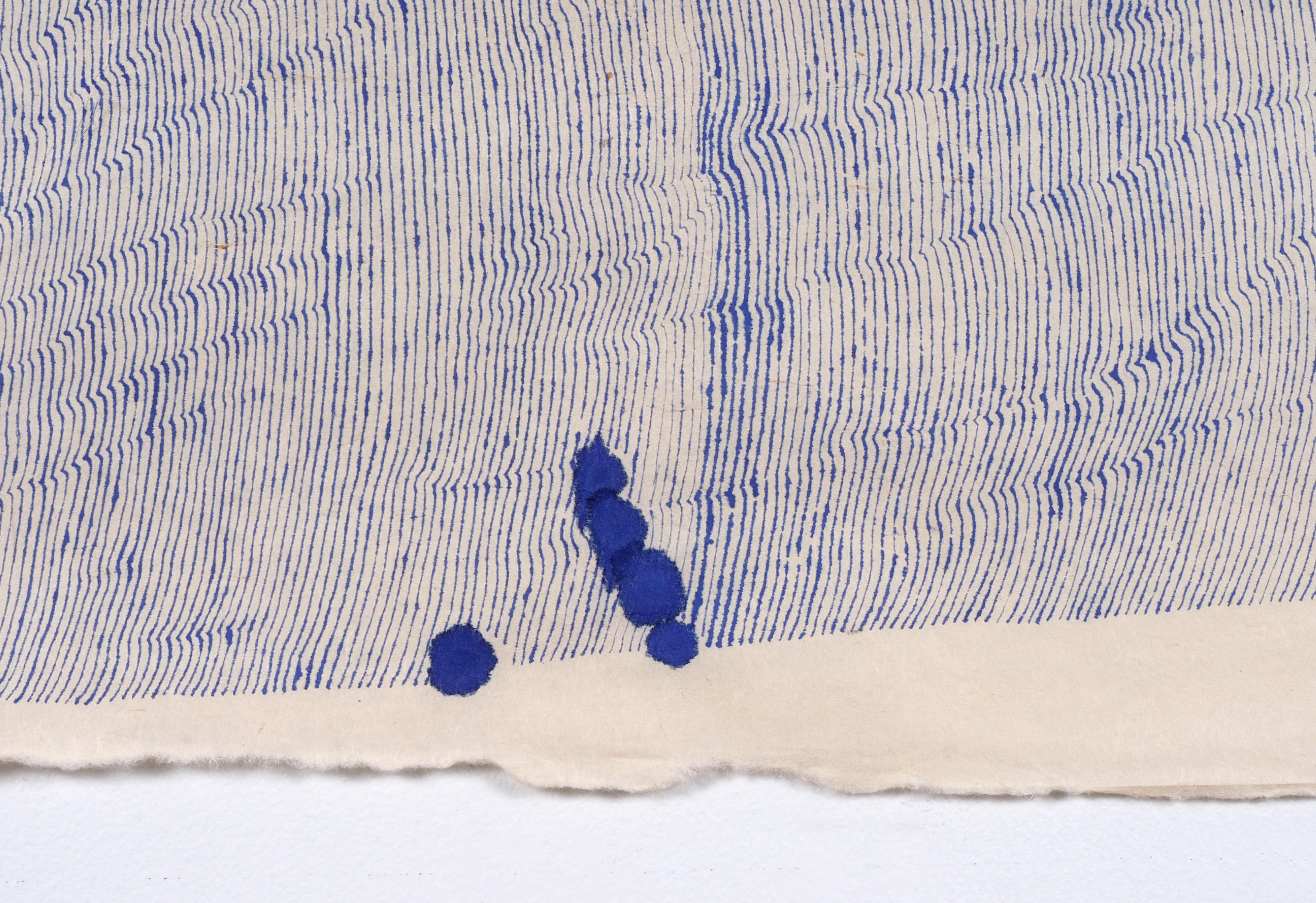 Blue Path With A Lot Of Mistakes - Painting by Cheryl Levin