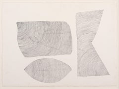 Three Shapes On A Page Made With Lines