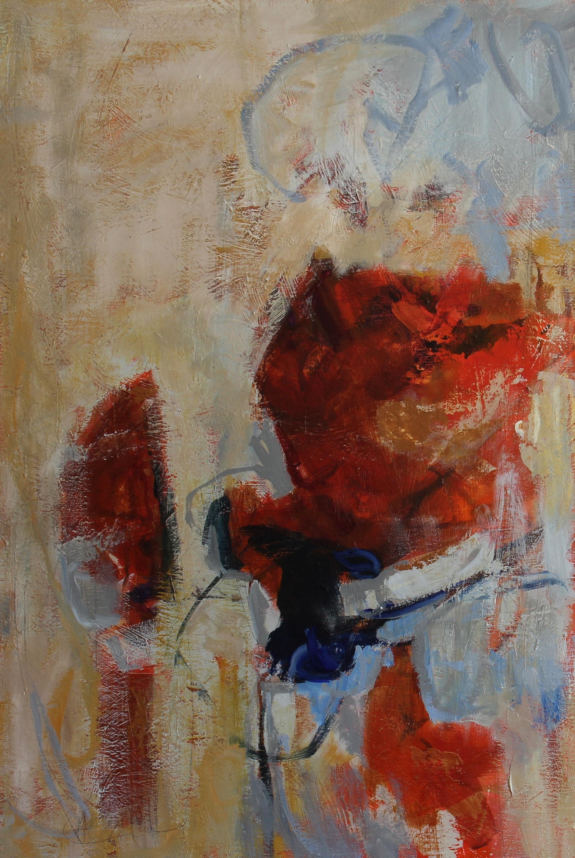 Ruisseau Johnson,  Tempêtes de printemps, diptyque, 36 x 48, acrylique sur toile  (2) - Painting de Cheryl McClure