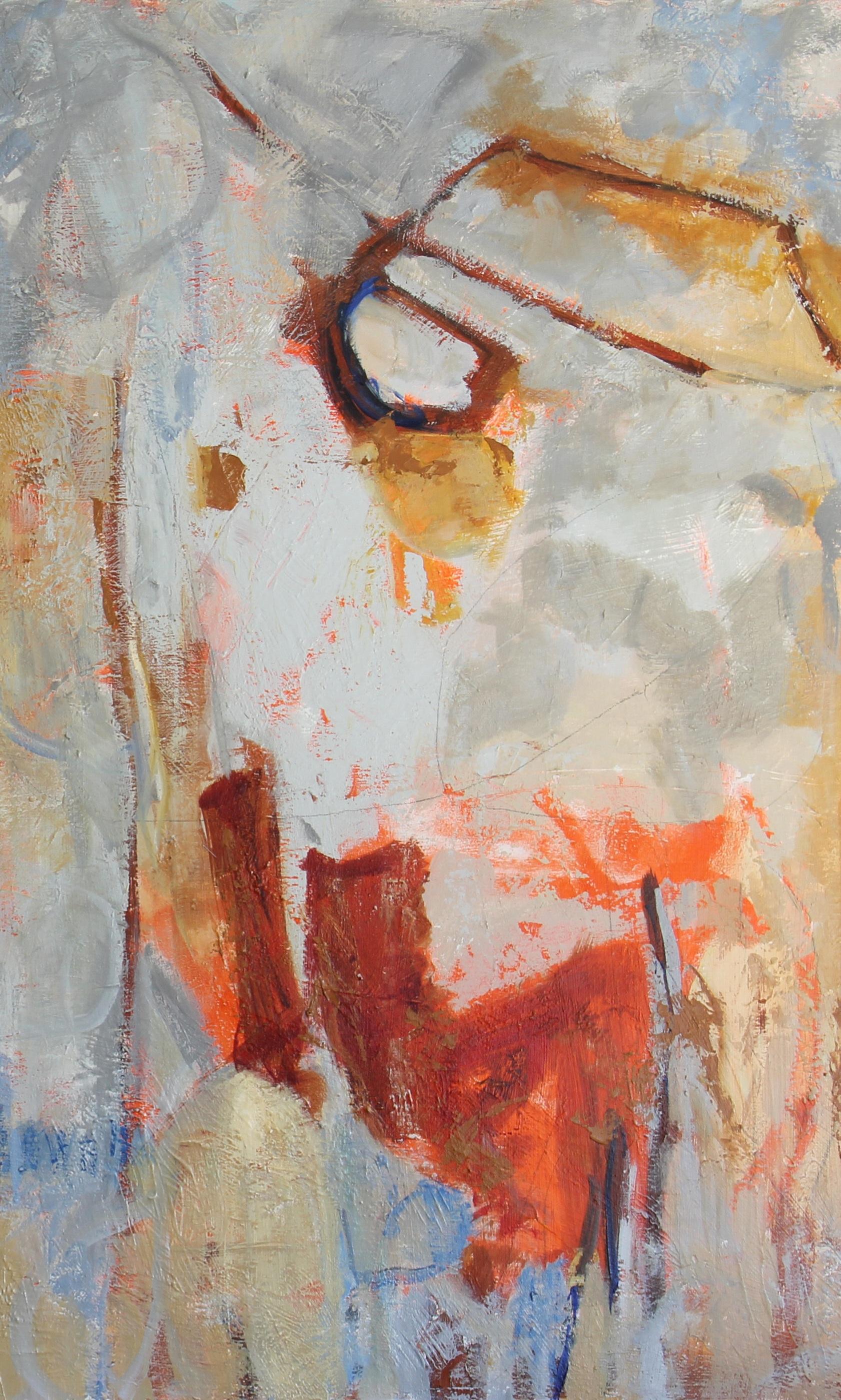 Ruisseau Johnson,  Tempêtes de printemps, diptyque, 36 x 48, acrylique sur toile  (2) - Abstrait Painting par Cheryl McClure