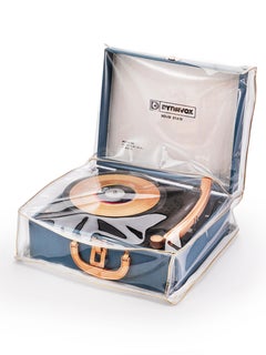 Vintage-Plattenspieler mit maßgefertigtem Vinyl-Slipcover: „ Music To Our Ears“