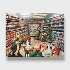 Magic Realistic painting, "Counter Culture"