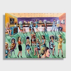 Magic Realistic painting, "The Beauty Machine"