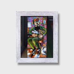 Surrealist Painting, "Zookeeper Triptych"