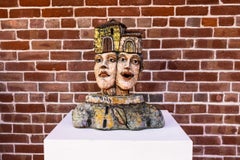 "La Cantina" Pop Surrealist Ceramic Sculpture, 2010+, Signed, 29x17