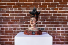 "Traveling Daughter", Ceramic Sculpture, Surrealist, 2010s, Unframed