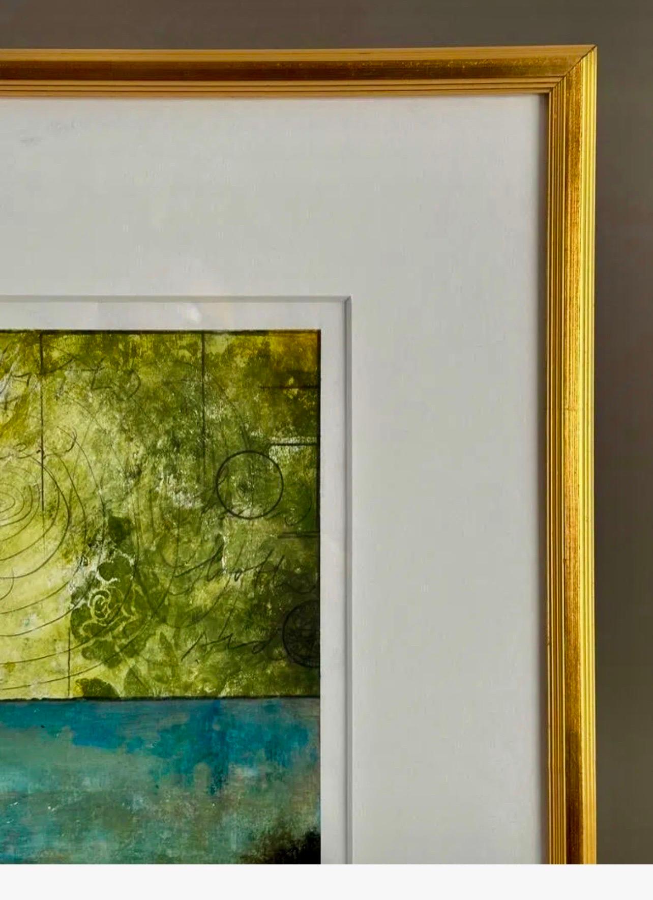 Abstract Acrylic Mix Media Painting Cheryl Warrick African American Woman Artist For Sale 5
