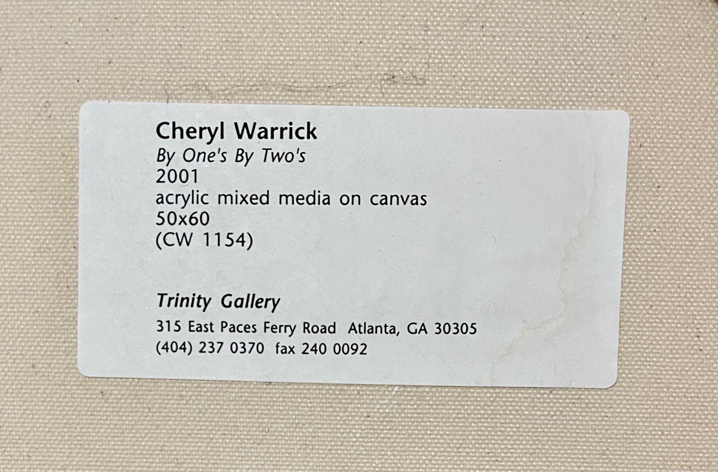 Abstract Mixed Media Painting African American Woman Artist Cheryl Warrick For Sale 6