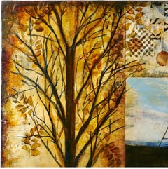 Abstract Mixed Media Painting African American Woman Artist Cheryl Warrick