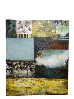 Abstract Mixed Media Painting African American Woman Artist Cheryl Warrick