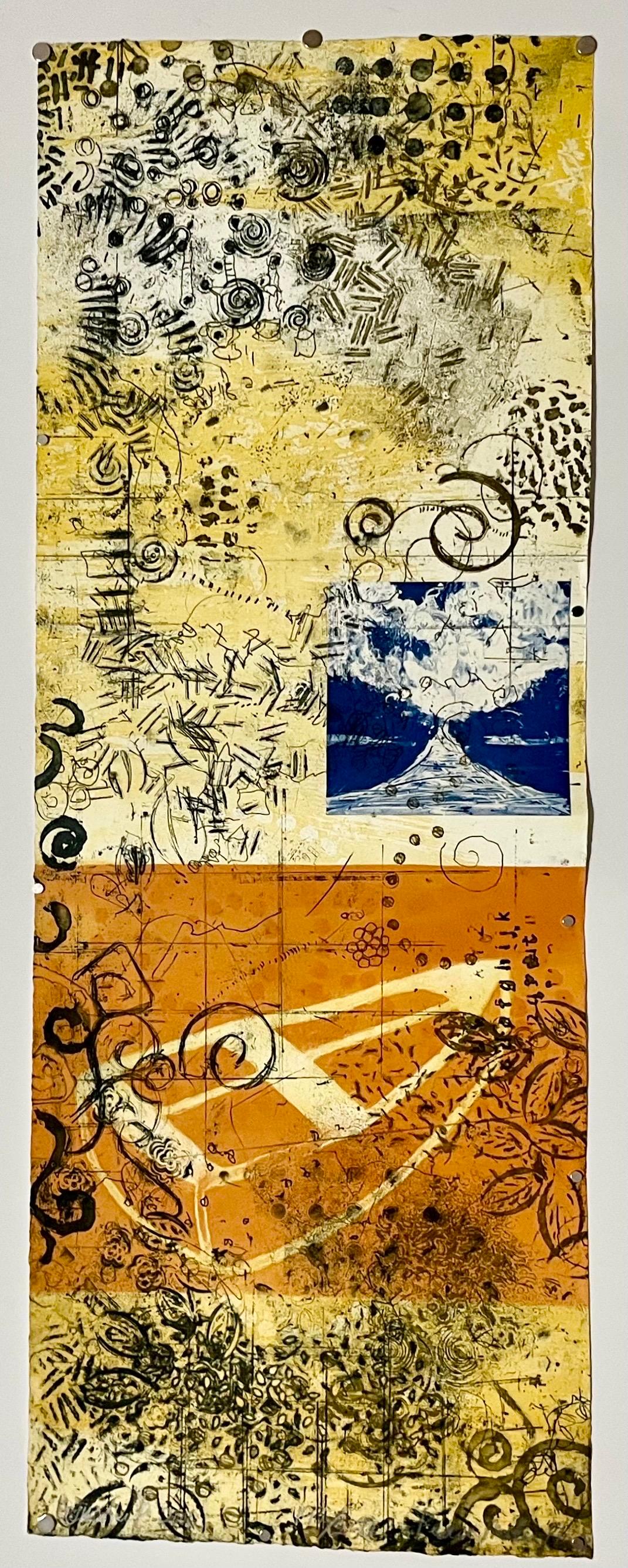 Gravure abstraite à la pointe sèche Cheryl Warrick, artiste afro-américaine en vente 1