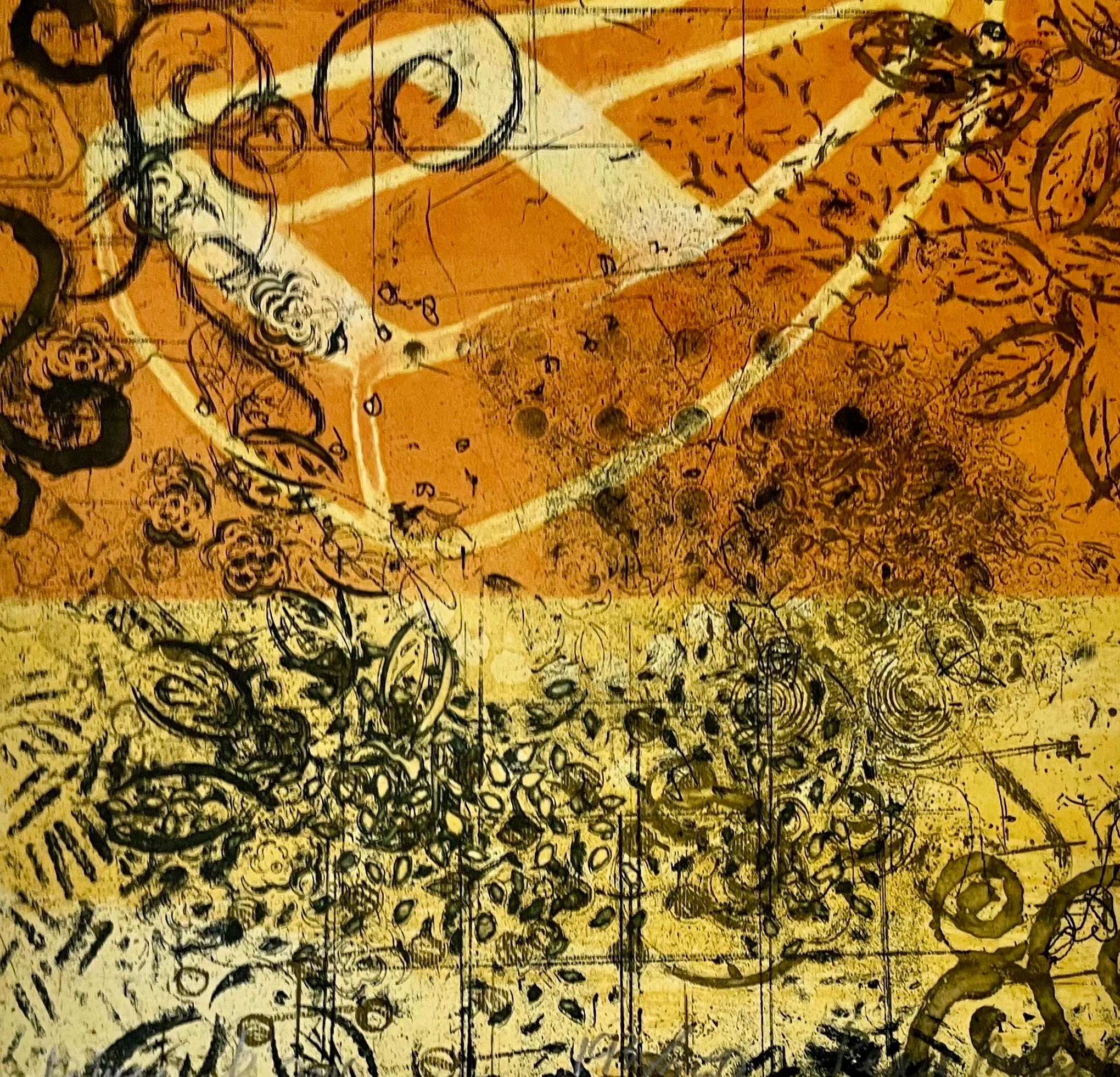Gravure abstraite à la pointe sèche Cheryl Warrick, artiste afro-américaine en vente 6