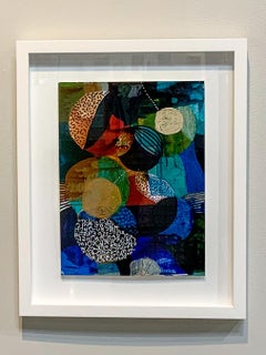 Serendipity- Multicolor Mixed Media and Acrylic, Abstract Painting in Frame