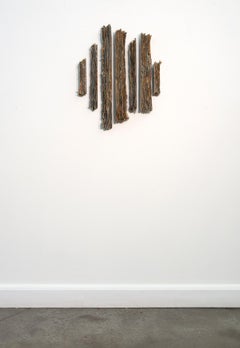 Ascend:Forest - abstract, contemporary, glass wall sculpture