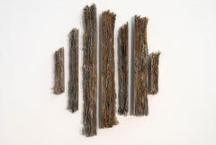 Ascend:Forest - abstract, contemporary, glass wall sculpture