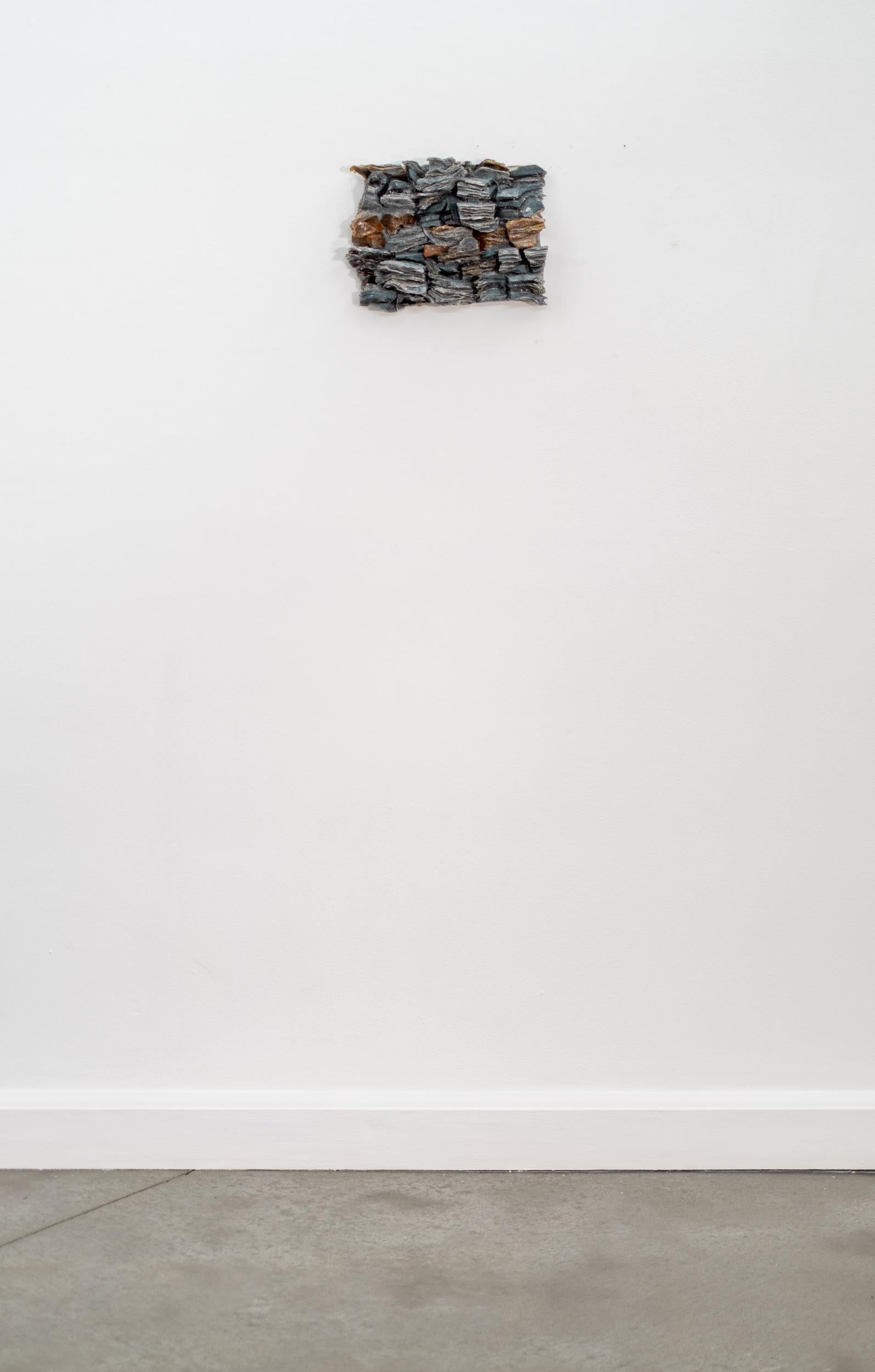 Bones of the Earth III - contemporain, verre stratifié, relief mural, sculpture - Contemporain Sculpture par Cheryl Wilson Smith