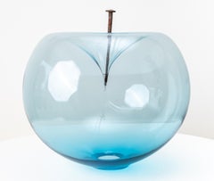 Lass dir nicht die Laune verderben: Blue 2 XXL – zeitgenössische Glasskulptur
