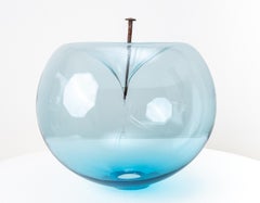 Lass dir nicht die Laune verderben: Blue 2 XXL – zeitgenössische Glasskulptur