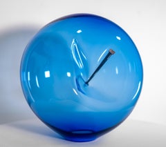 Don't Let Them Burst Your Bubble: Cerulean 1 XXL - contemporary glass sculpture