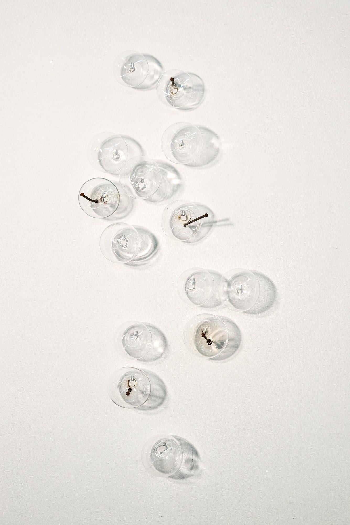 Ne les laissez pas éclater votre bulle : Clear 81425 - Sculpture abstraite en verre clair