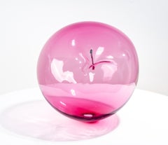 No dejes que te quiten la ilusión: Pink 3 XL - Escultura contemporánea de cristal