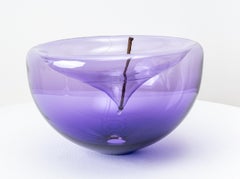 Don't Let Them Burst Your Bubble: Purple 2 XL - Contemporary Glass Sculpture