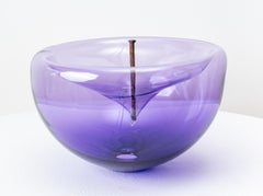 Don't Let Them Burst Your Bubble: Purple 2 XL - Contemporary Glass Sculpture