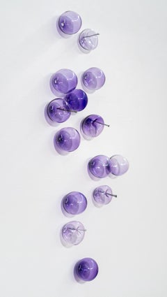 Don't Let Them Burst your Bubble: Purple 31425 - blown glass wall sculpture