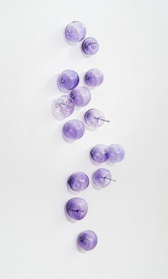 No dejes que te quiten la ilusión: Purple 31425: Escultura de cristal para la pared