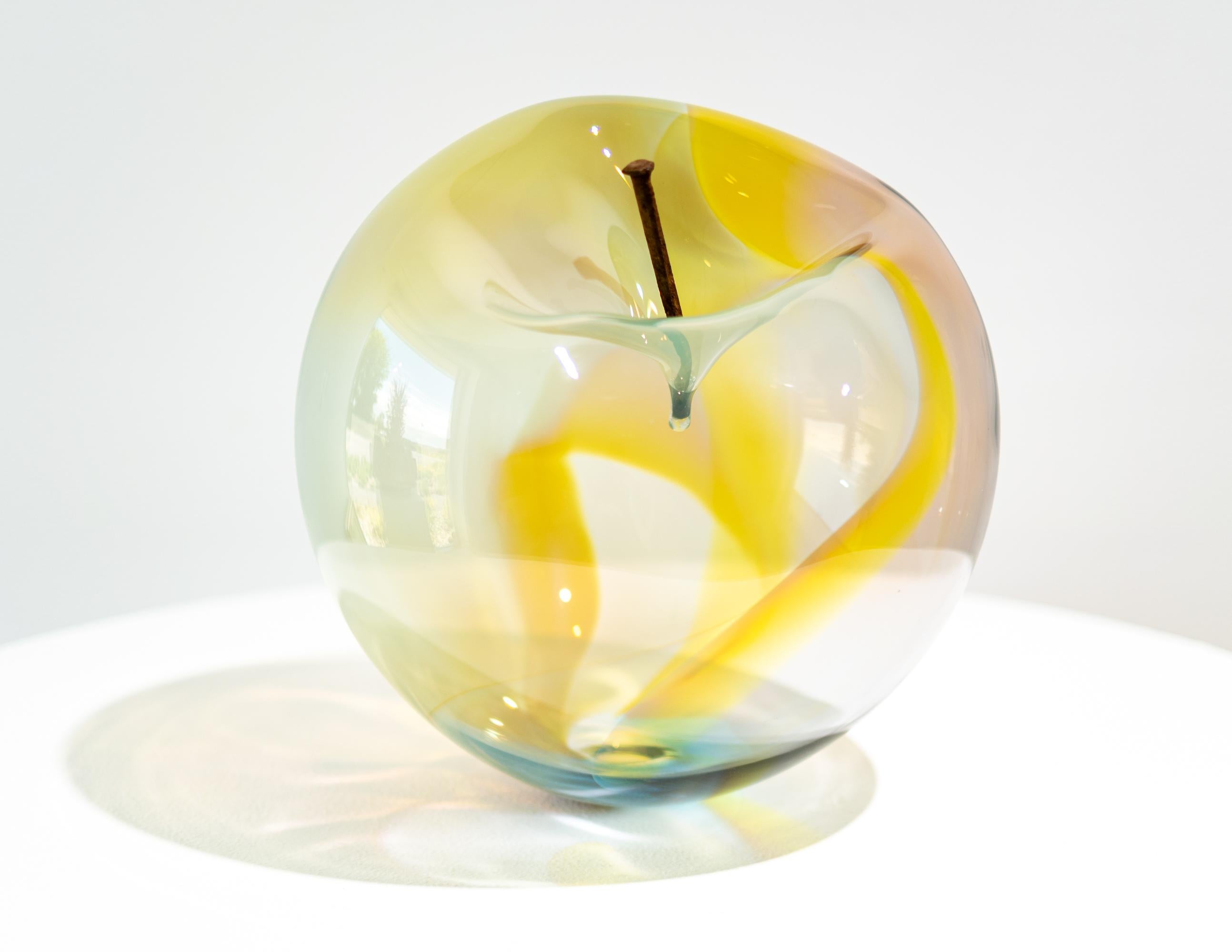Don't Let Them Burst Your Bubble: Rainbow 3 XL - Blown Glass Sculpture