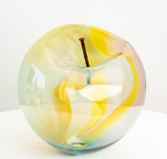Don't Let Them Burst Your Bubble: Rainbow 4 XL - Abstract Blown Glass Sculpture