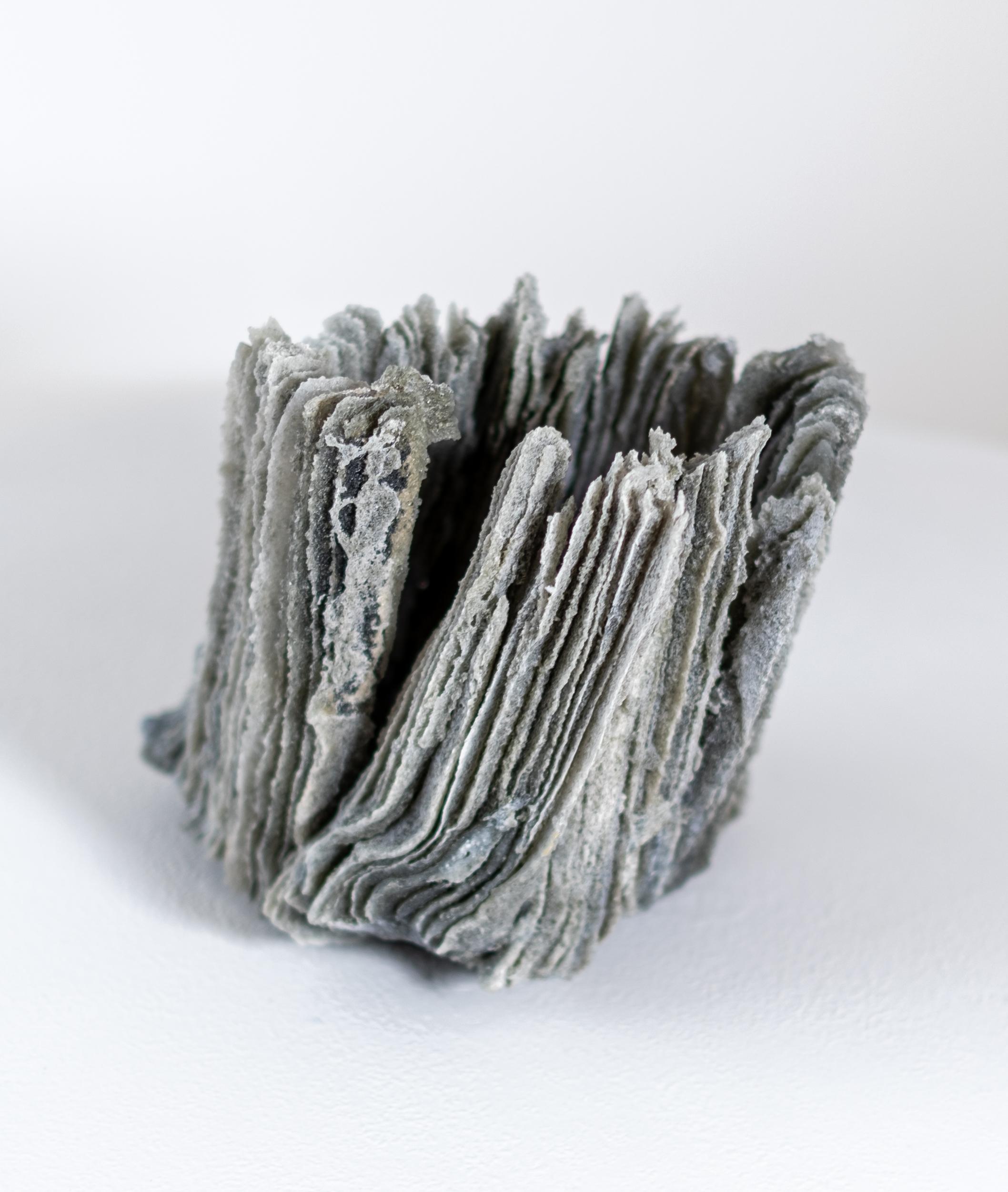 Growing Gracefully - zeitgenössische, strukturierte, geschichtete Glasskulptur, Tischplatte – Sculpture von Cheryl Wilson Smith