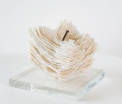 Promises and Lies 8 - contemporary, textured, layered glass, tabletop sculpture