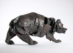 Assembly Bear by Chésade - Contemporary bronze sculpture of a bear