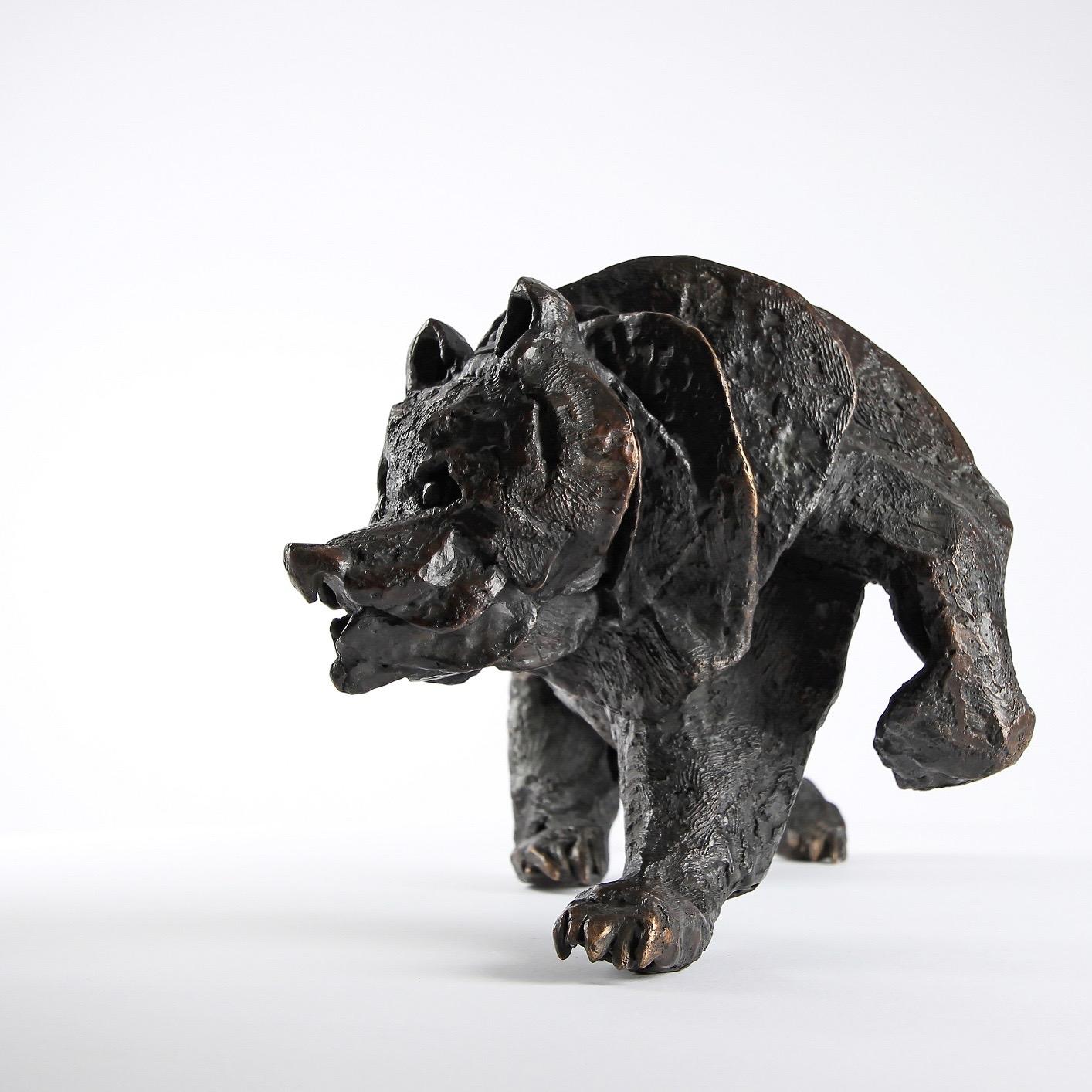 Assembly Bear - Contemporary bronze sculpture of a bear For Sale 2