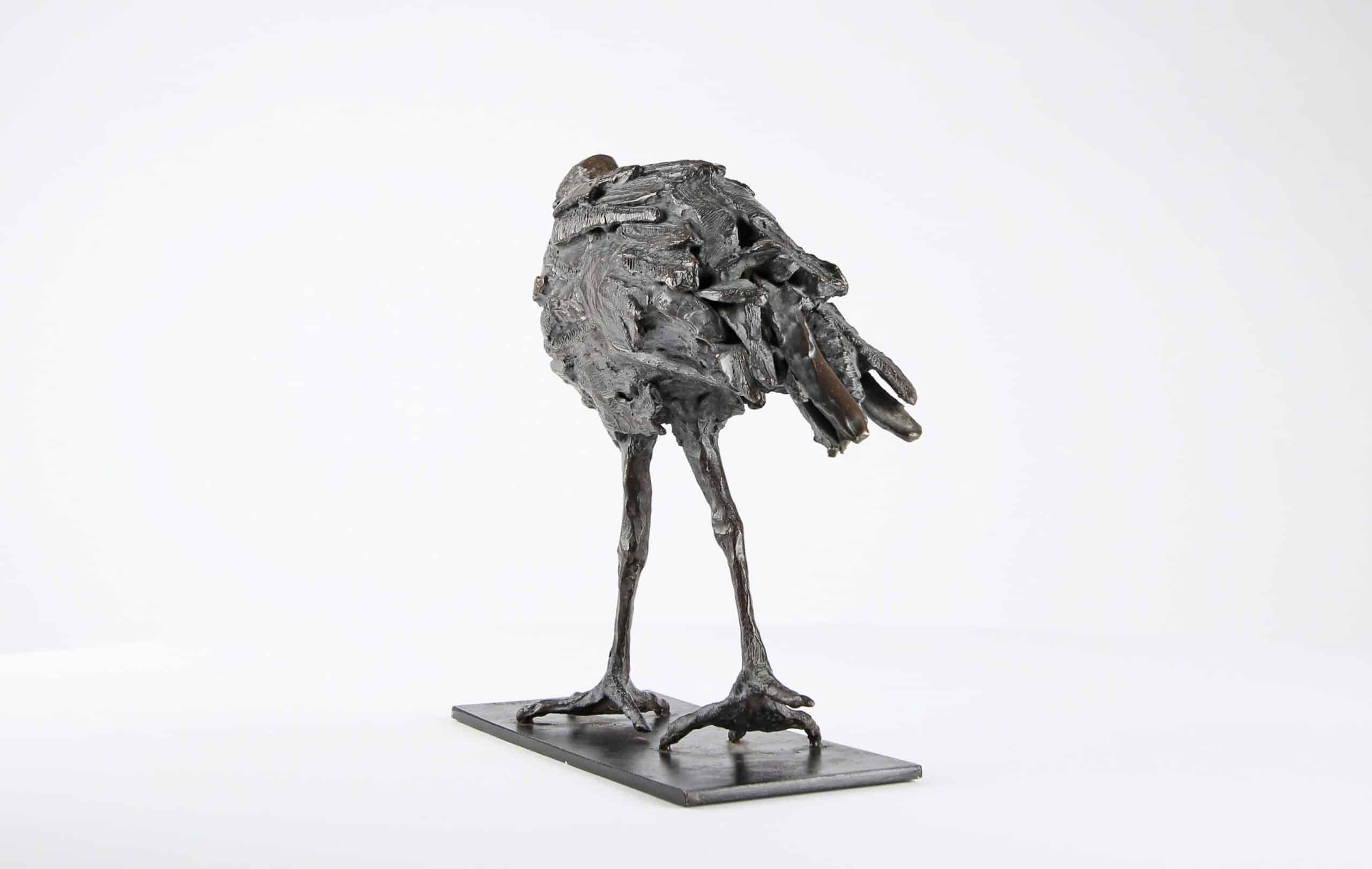 Ibis di Chésade - Scultura in bronzo di un uccello, animale, trampoliere marino in vendita 6