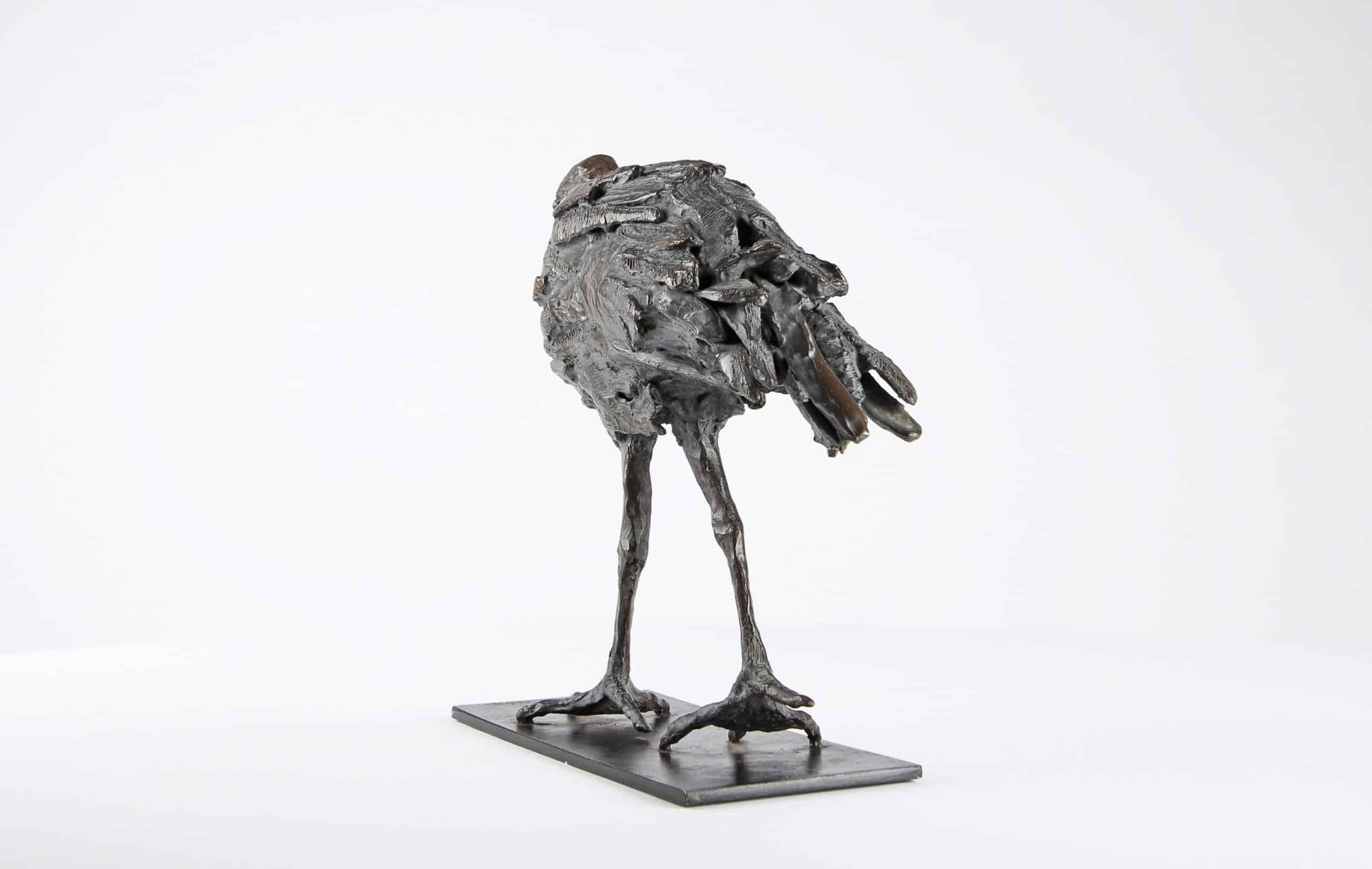 Ibis par Chésade - Sculpture en bronze d'un oiseau, contemporain, animal, échassier en vente 6